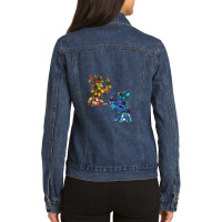 Aztec People Civilization Maya Ancient Mexic Ethnic Ladies Denim Jacket | Artistshot