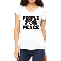 People For Peace Women's V-neck T-shirt | Artistshot