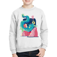 Funny Bookworm Dragon Book Lovers Novel T Shirt Youth Sweatshirt | Artistshot