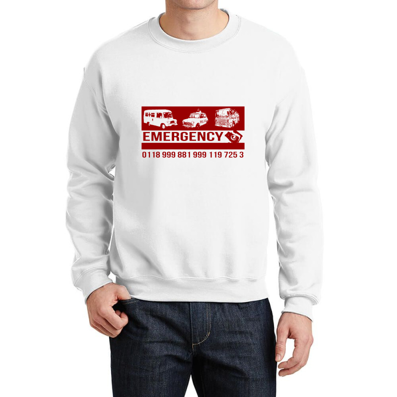 Emergency Number Crewneck Sweatshirt | Artistshot