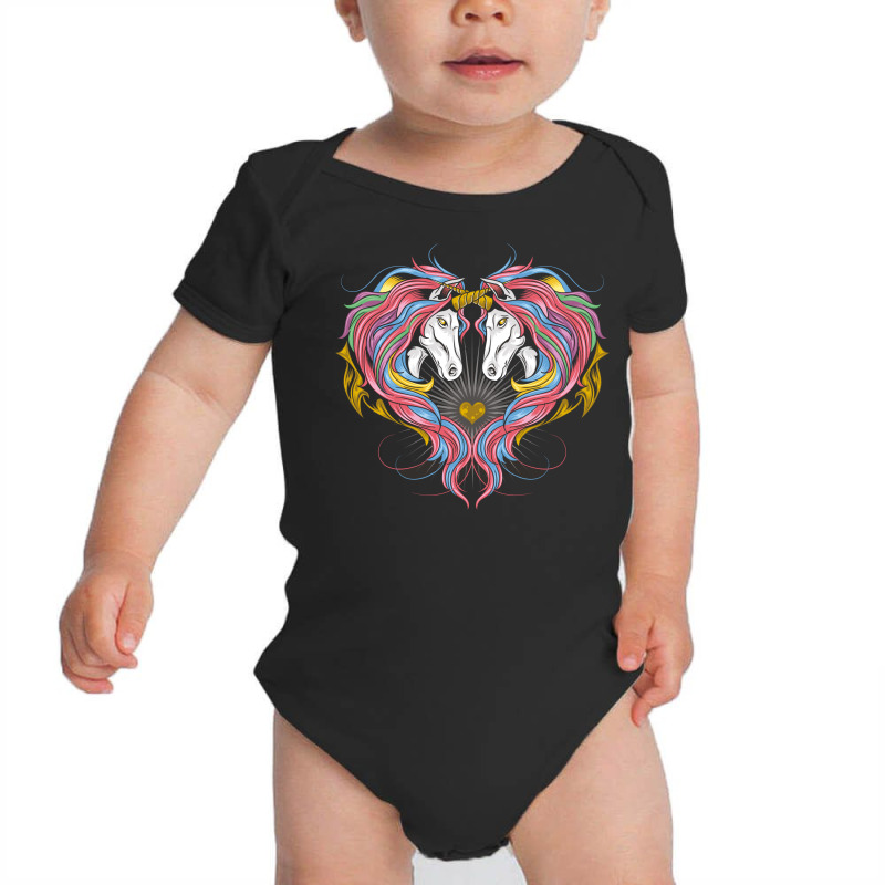 Unicorn Full Rainbow Baby Bodysuit | Artistshot