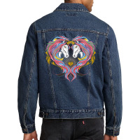 Unicorn Full Rainbow Men Denim Jacket | Artistshot