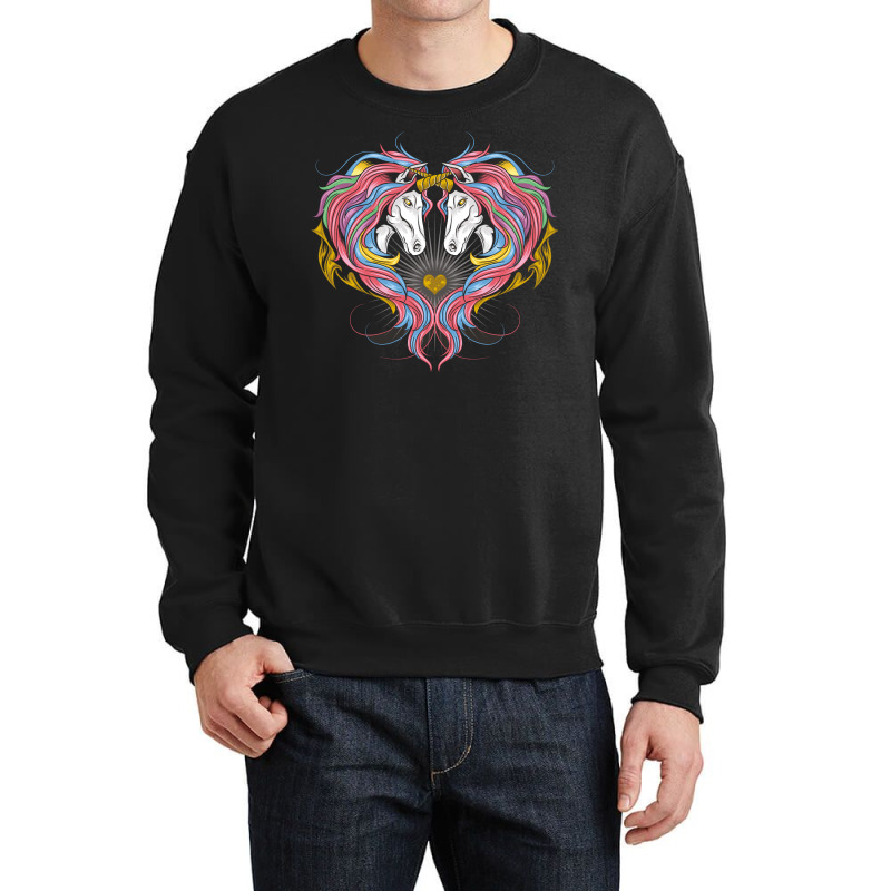 Unicorn Full Rainbow Crewneck Sweatshirt | Artistshot