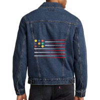 Billiards American Flag Cue Pool Balls Billiard Player Men Denim Jacket | Artistshot