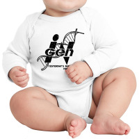 Ingen Distressed Dna Long Sleeve Baby Bodysuit | Artistshot