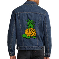 Turtle Pineapple Ocean Beach Summer Men Denim Jacket | Artistshot