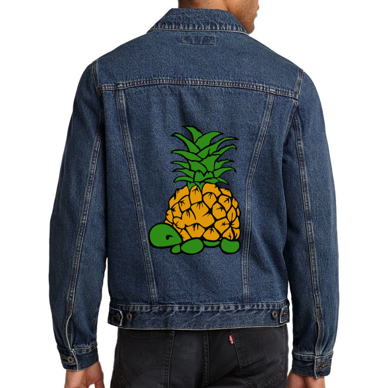 Turtle Pineapple Ocean Beach Summer Men Denim Jacket | Artistshot