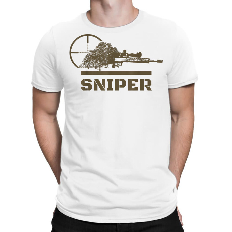 Sniper Ghillie Suit And Reticle Military T Shirt T-shirt | Artistshot