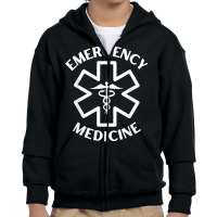 Emergency Medicine Doctor Nurse Er Medical Caduceus T Shirt Youth Zipper Hoodie | Artistshot