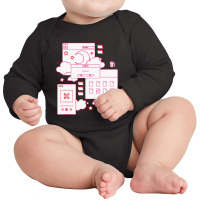 Vaporwave Aesthetic Long Sleeve Baby Bodysuit | Artistshot