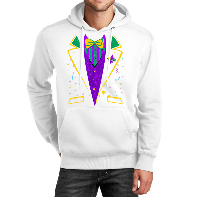 Mardi Gras Tuxedo Costume  Carnival Parade Design Unisex Hoodie | Artistshot