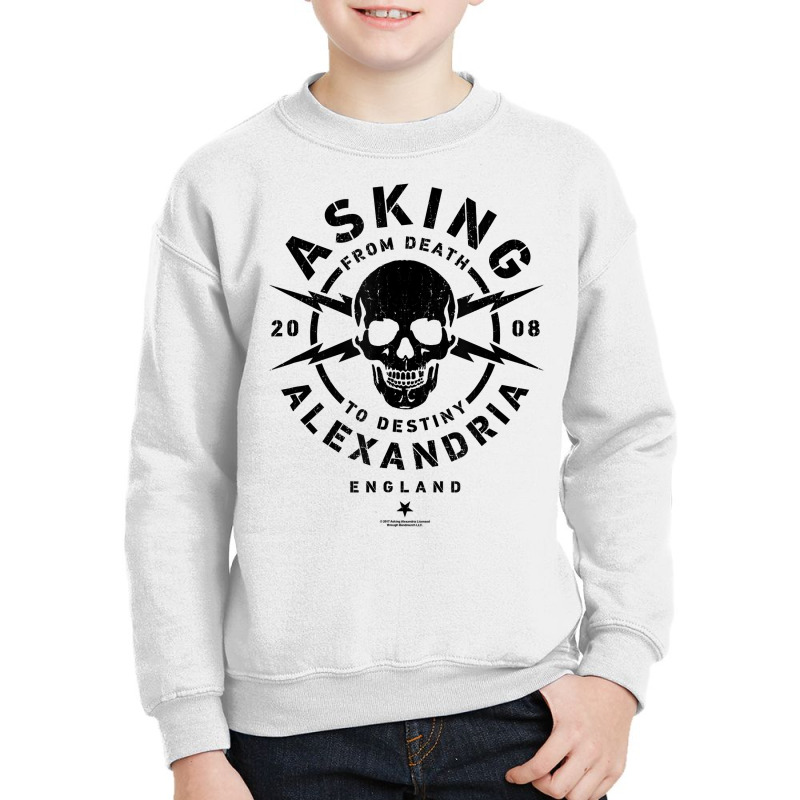 Asking Alexandria From Death To Destiny T Shirt Youth Sweatshirt by tandonwelters | Artistshot