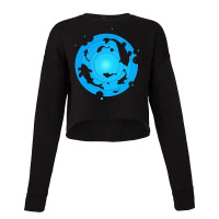 Ocean And Whales Cropped Sweater | Artistshot