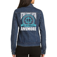 Seaman Sailor Naval Retired Tugboat Captain Premium T Shirt Ladies Denim Jacket | Artistshot