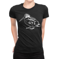 Retro Woodcock Hunter Timberdoodle Bogsucker Hokumpoke Gifts T Shirt Ladies Fitted T-shirt | Artistshot