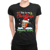 Football This Is My Christmas Football Pajama Xmas Mens Boys Kids 392 Ladies Fitted T-shirt | Artistshot