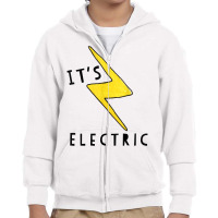 It's Electric, Funny Lightning Bolt Tshirt Youth Zipper Hoodie | Artistshot