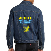 Future Author Inspiring Aspiring Writer Books Novels Men Denim Jacket | Artistshot