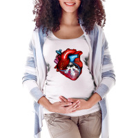 All Seeing Heart Maternity Scoop Neck T-shirt | Artistshot