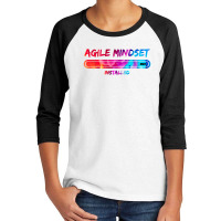 Scrum Agile Mindset Installed Project Management Youth 3/4 Sleeve | Artistshot