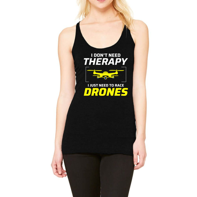 Fpv Drone Racing Quadcopters Rc Pilot Aerial Sports Racerback Tank by Tasteful Tees | Artistshot