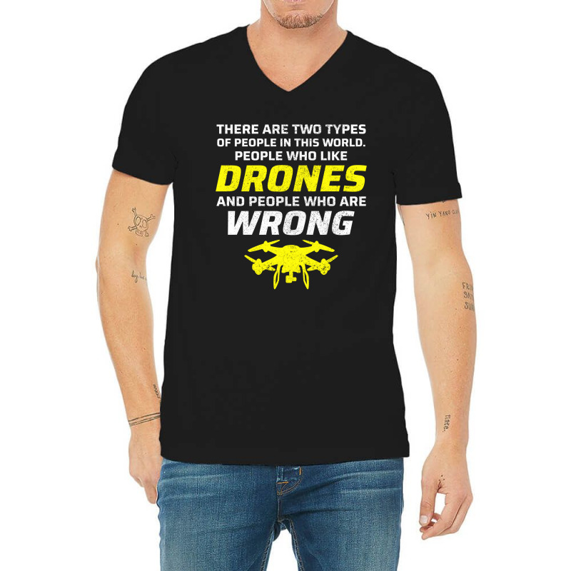 Fpv Drone Racing Quadcopters Rc Pilot Aerial Sports V-Neck Tee by Tasteful Tees | Artistshot