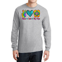 Peace Love Flips Flops Long Sleeve Shirts | Artistshot