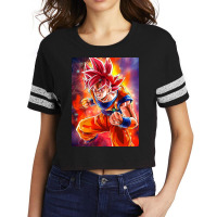 Goku Anime Scorecard Crop Tee | Artistshot