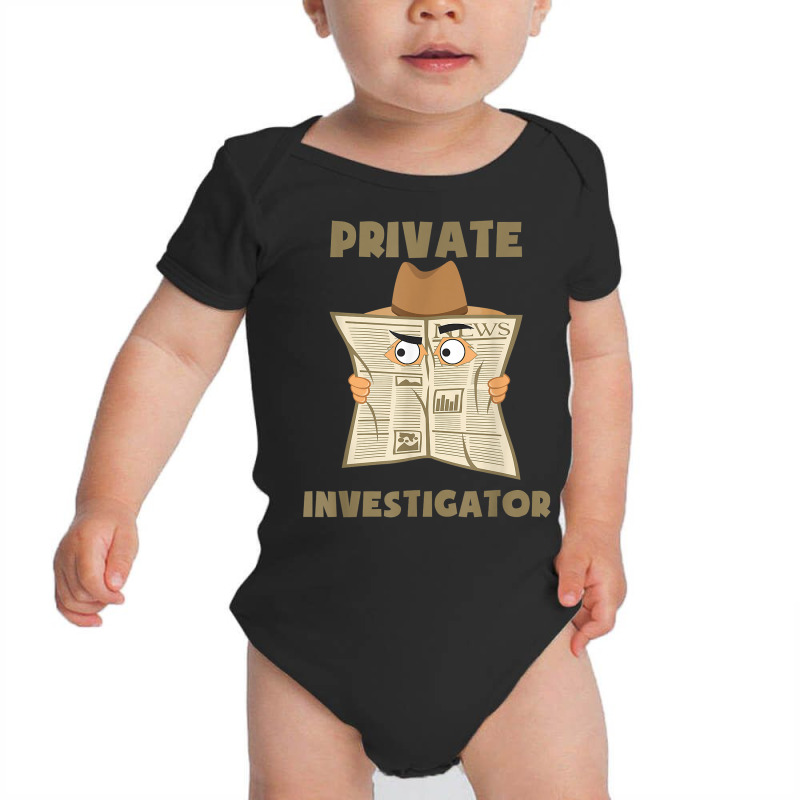 Private Investigator Spying Through Newspaper Secret Eye T Shirt Baby Bodysuit by harmanyuan | Artistshot