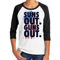 Suns Out Guns Out Tank Top Men Women 4th Of July Usa Flag Tank Top Youth 3/4 Sleeve | Artistshot