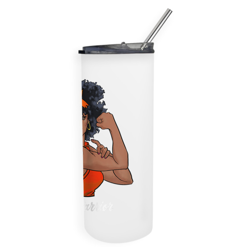 Womens Ms Warrior Fighter Support Multiple Sclerosis Awareness T Shirt Skinny Tumbler | Artistshot