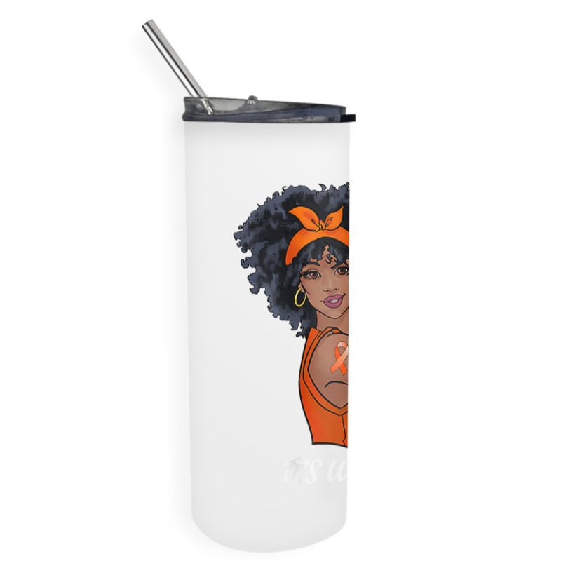 Womens Ms Warrior Fighter Support Multiple Sclerosis Awareness T Shirt Skinny Tumbler | Artistshot