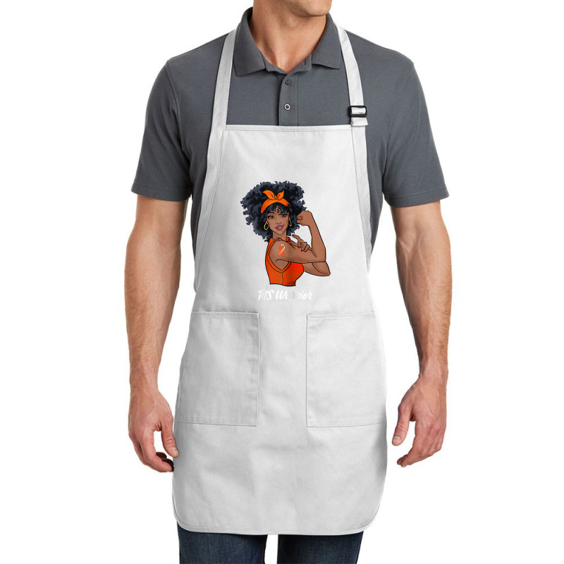 Womens Ms Warrior Fighter Support Multiple Sclerosis Awareness T Shirt Full-length Apron | Artistshot