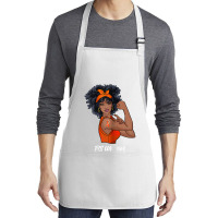 Womens Ms Warrior Fighter Support Multiple Sclerosis Awareness T Shirt Medium-length Apron | Artistshot