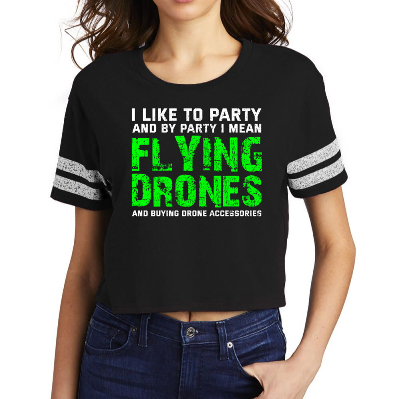 Fpv Drone Racing Quadcopters Rc Pilot Aerial Sports Scorecard Crop Tee by Tasteful Tees | Artistshot