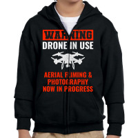 Fpv Drone Racing Quadcopters Rc Pilot Aerial Sports Youth Zipper Hoodie | Artistshot