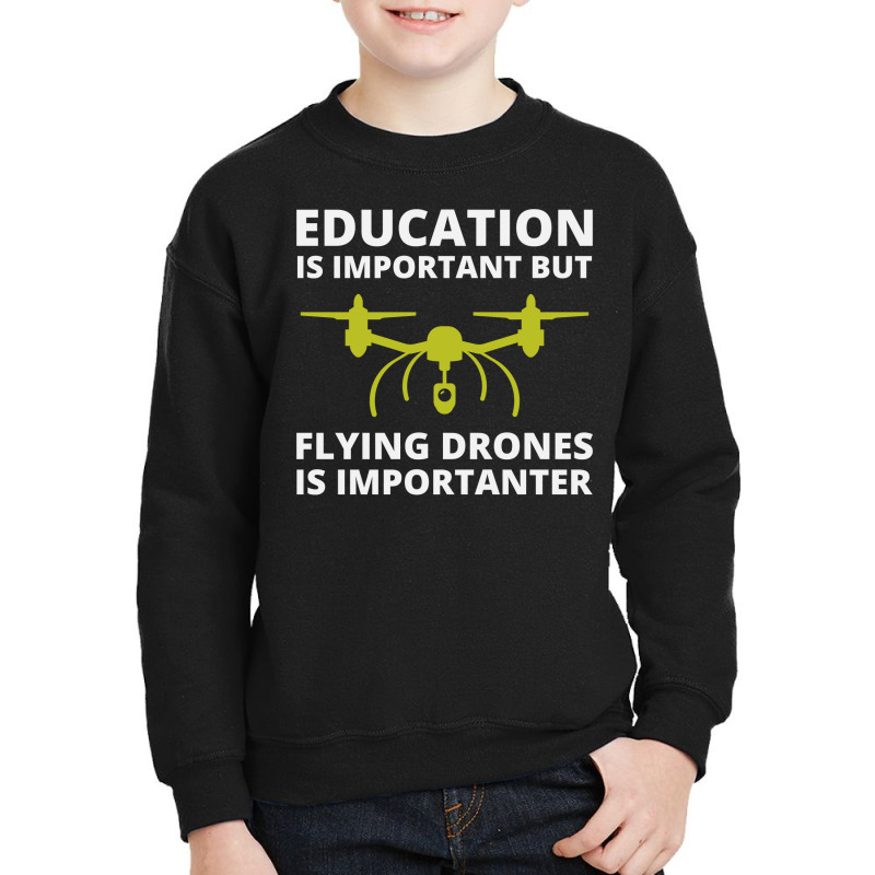 Fpv Drone Racing Quadcopters Rc Pilot Aerial Sports Youth Sweatshirt by Tasteful Tees | Artistshot