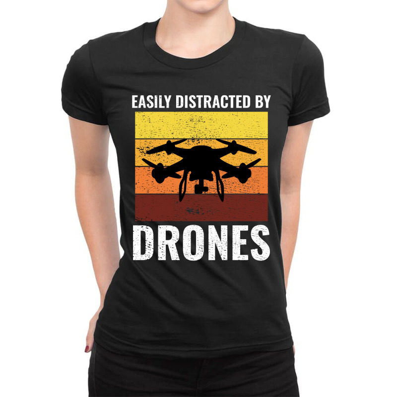 Fpv Drone Racing Quadcopters Rc Pilot Aerial Sports Ladies Fitted T-Shirt by Tasteful Tees | Artistshot