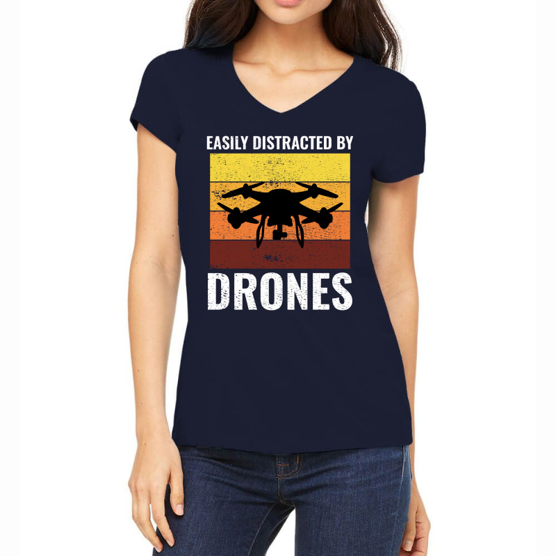 Fpv Drone Racing Quadcopters Rc Pilot Aerial Sports Women's V-Neck T-Shirt by Tasteful Tees | Artistshot