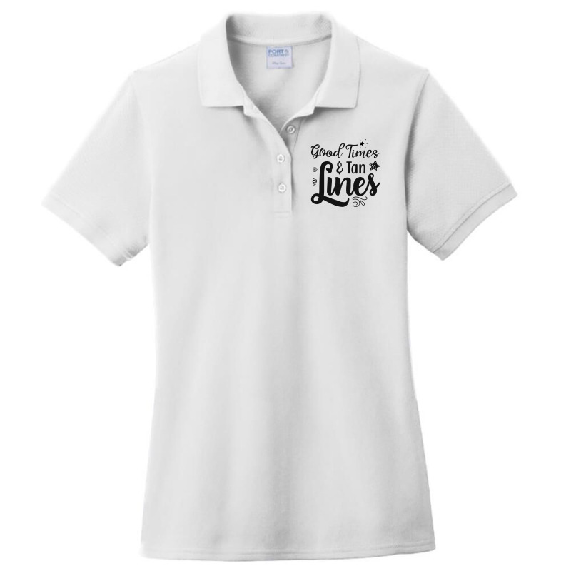 Good Times Ten Lines Ladies Polo Shirt by dev18 | Artistshot