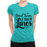 Good Times Ten Lines Ladies Fitted T-shirt | Artistshot