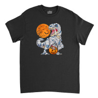 Halloween Shirts For Boys Kids Dinosaur T Rex Mummy Pumpkin T Shirt Classic T-shirt | Artistshot