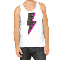 Lightning Bolt Camo Hot Pink Camouflage Graphic Print Sweatshirt Tank Top | Artistshot