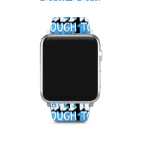 Diabetes Awareness Built Type 1 Tough Blue Ribbon Diabetic T T Shirt Apple Watch Band | Artistshot