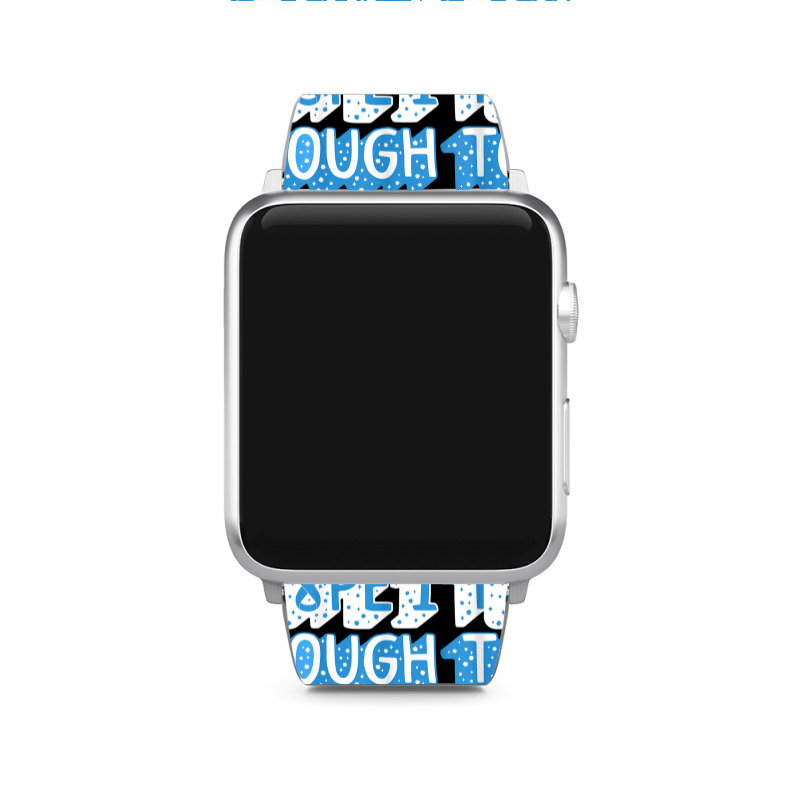 Diabetes Awareness Built Type 1 Tough Blue Ribbon Diabetic T T Shirt Apple Watch Band by gillanbepicaia | Artistshot