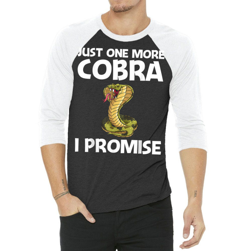 Cool Cobra Art For Men Women King Cobra Snake Lover Reptile T Shirt 3/4 Sleeve Shirt | Artistshot