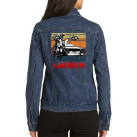 Delorean Man Ladies Denim Jacket | Artistshot