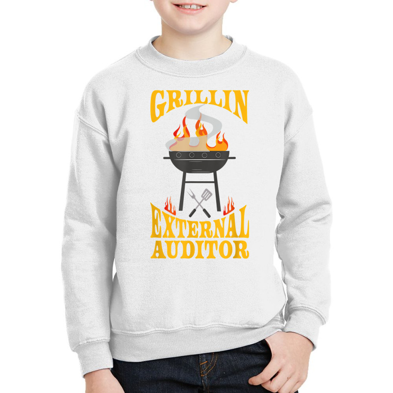 External Auditor Bbq Grill Smoker & Barbecue Chef T Shirt Youth Sweatshirt by vazwttopperve | Artistshot