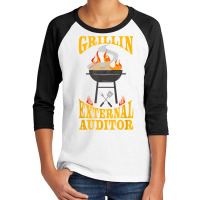 External Auditor Bbq Grill Smoker & Barbecue Chef T Shirt Youth 3/4 Sleeve | Artistshot