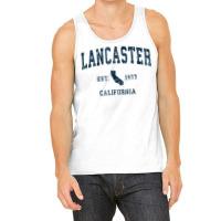 Lancaster California Ca Vintage Sports Design Navy Print T Shirt Tank Top | Artistshot